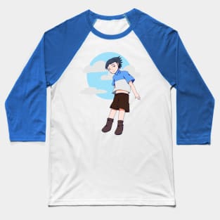 Jump High Sky to Reach Your Dream Simple Design Baseball T-Shirt